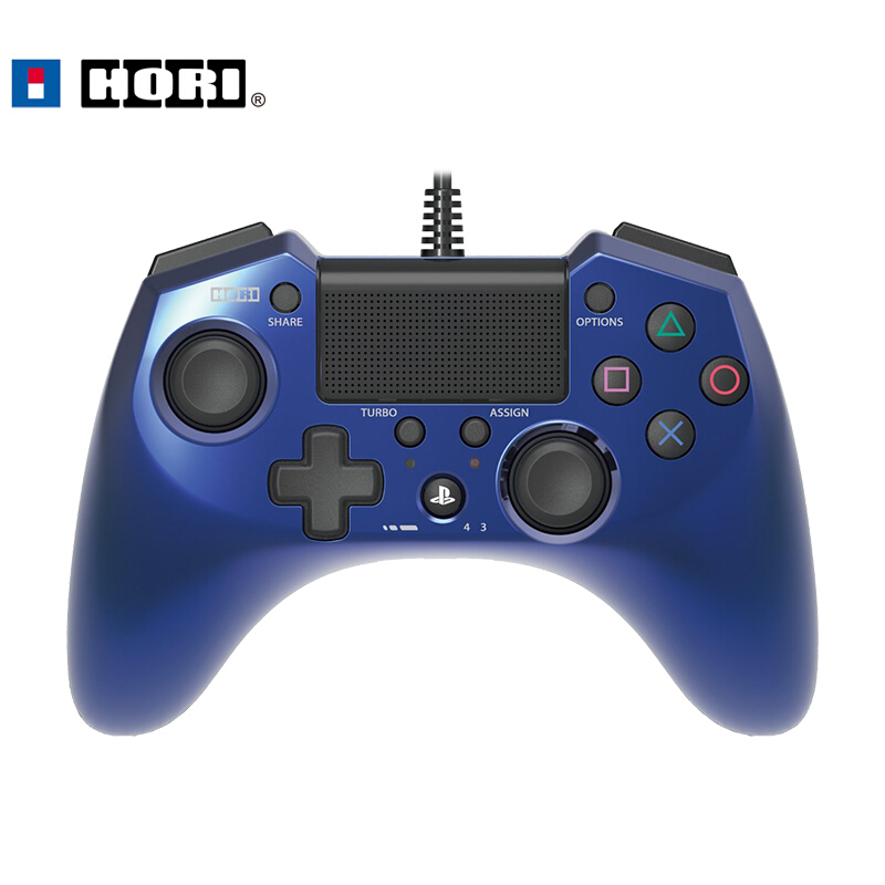 HORI PS4/PS3 FPS PLUS游戏手柄（蓝） PS4-026 索尼playstation授权