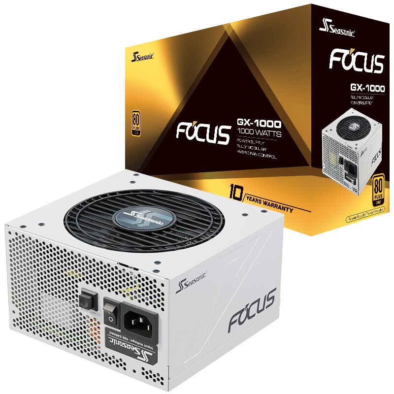 海韵(SEASONIC)FOCUS GX1000 White白色限定版1000W电源(80PLUS金牌全模 