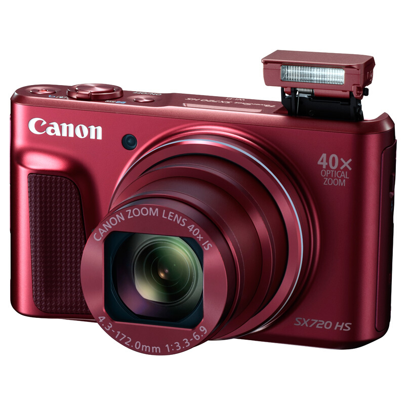 佳能（Canon）PowerShot SX720 HS 数码相机红色（2030万像素40倍光变