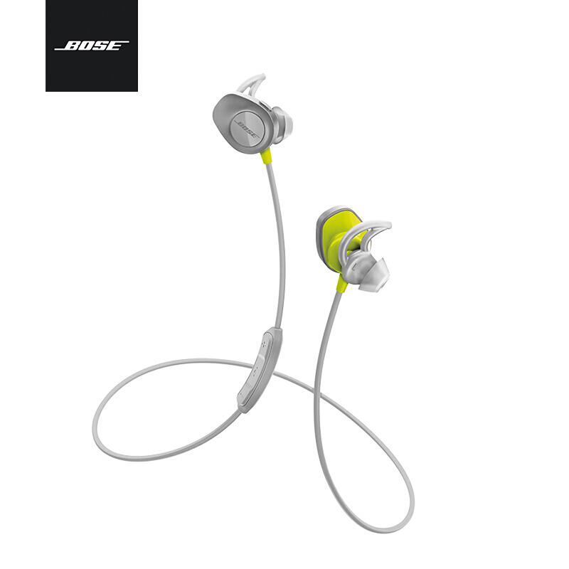 Bose SoundSport wireless无线运动耳机-柠檬黄蓝牙防掉落耳塞手机耳机