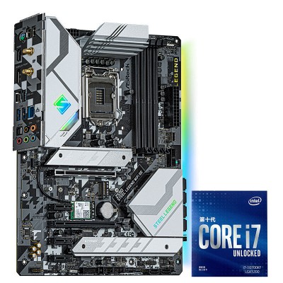 华擎（ASRock）Z490M Pro4主板+英特尔（Intel）i7-10700KF 8核板U套装